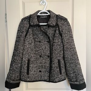 Dolce & Gabbana Wool Alpaca Blend Tweed Jacket Coat Size 40 / Small
